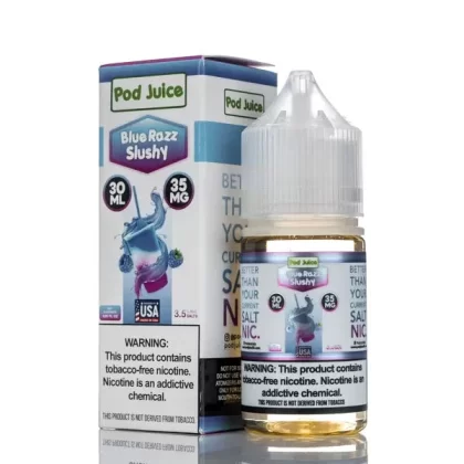 Pod Juice Salt Blue Razz Slushy 30ml