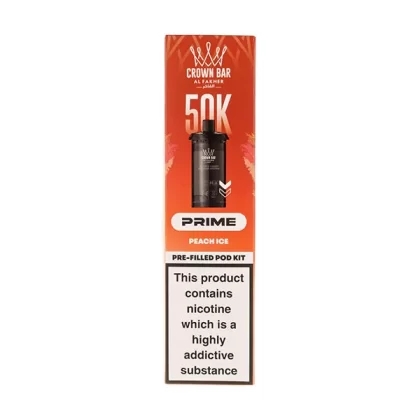 Peach Ice 50K Hypermax Prime Prefilled Pod + Refill by Al Fakher
