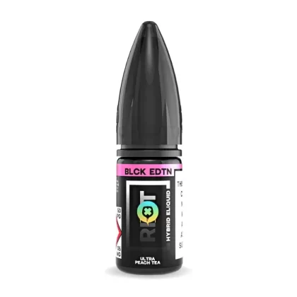 Ultra Peach Tea Nic Salt E-Liquid by Riot Salt Black Edition