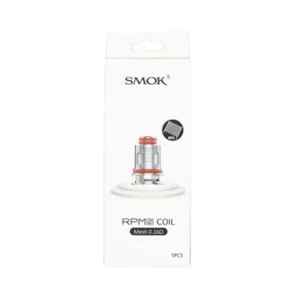 SMOK RPM 2 Series Coils - 5 Pack; 0.16 Ohm Mesh, 0.6 Ohm Dual Coil MTL
