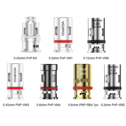 VOOPOO PnP Replacement Mesh Coil for Drag Baby/Mini/2/S/X/VINCI Series Kit/Argus Pro/PnP 20/22/V.SUIT/Doric 60/Drag E60/Drag H80 S 5pcs-pack - PnP-TW30 0.3ohm