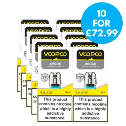 Box of 10 – Voopoo Argus V2 Replacement Pods 2ml - Vape Co