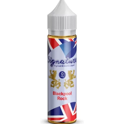Signature Blackpool Rock 60ml E Liquid - 0mg