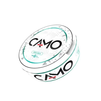 Camo Wild Mint Nicotine Pouches – 20 Pouches - Strength#6mg>12mg>25mg (7E0DD0)