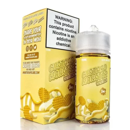 Custard Monster – Vanilla 100ml - Size-Strength#100ml-0mg>100ml-3mg>100ml-6mg
