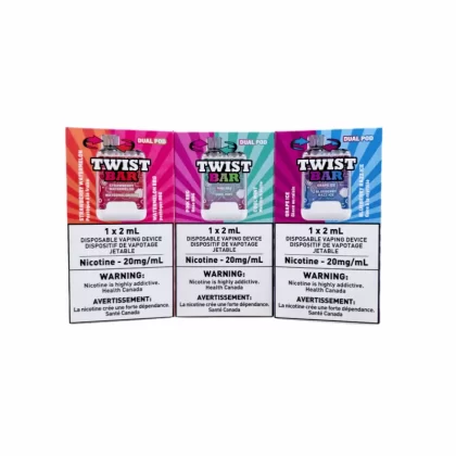 Twist bar Disposable Vape 10K Puffs ( 20MG Intense ) - Peach Lemon / Peach Berry / 20MG Intence