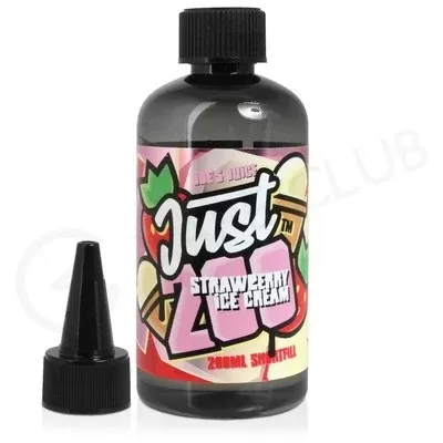 Strawberry Ice Cream Just 200 Shortfill E-Liquid by Joe’s Juice 200ml