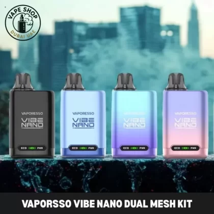Vaporesso Vibe Nano Dual Mesh Kit In Dubai - Black, Blue (4D75CD)