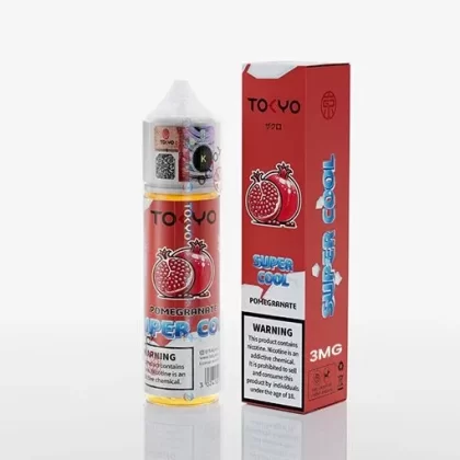 Tokyo Super Cool – Pomegranate 60ml (3/6mg) - Vapebar Pk