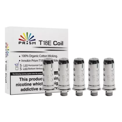 Innokin Prism 18E Coils 1.5/2.0 ohm, Innokin T18E/T22e Coil / Innokin T22E coil 5-Pack - Vapestorm Co