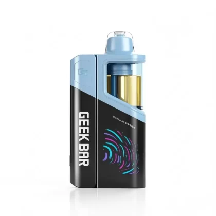 Geek Bar Clio Platinum 50K 50.000 Puffs 16ml Dual Mesh 5% - Hielo de Frambuesa Azul, Code Red; Vape Product (78FF29)
