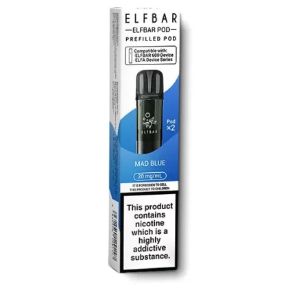 Mad Blue Elfbar 600 Prefilled Pods - 20 mg/ml
