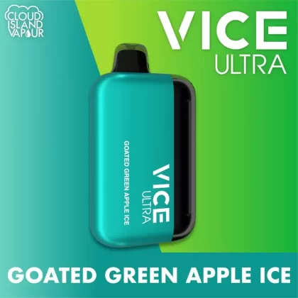 VICE ULTRA 60K Disposable Vape – Goated Green Apple Ice - Strength#20mg