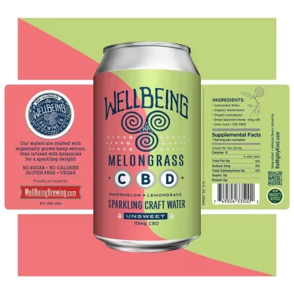 Mighty Kind Wellbeing Melongrass CBD Beverage Drinks - Ejuicewarehouse
