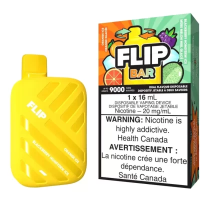 Flip Bar Disposable – Orange Ice & Blackberry Honeydew Ice