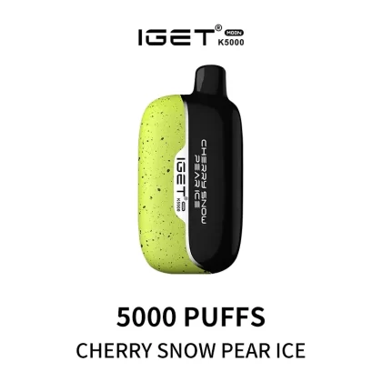 IGET Moon K5000 Puffs – Cherry Snow Pear Ice - Ozvapeone (1ED1FB)