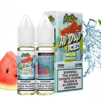 ICED MELON PATCH HI-DRIP SALTS 2 X 15ML 30ML - Vape Product, Vape Product; 1 PCS, Pack Of 2