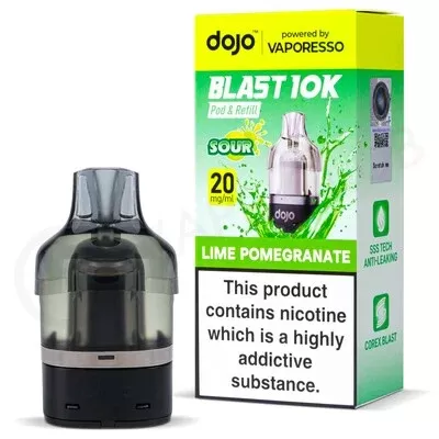 Lime Pomegranate Dojo Blast 10K Refill Pack - Ecigpremium