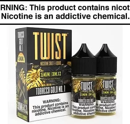 TOBACCO GOLD NO. 1 BY TWIST SALT 60ML - Vapejuice