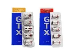 Vaporesso GTX Replacement Coils 5pk - Resistance#.20 Ohm>.30 Ohm>.80 Ohm>.60 Ohm>.40 Ohm