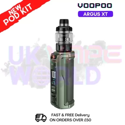 Lime Green Voopoo Argus XT Kit + Free Nicsalt