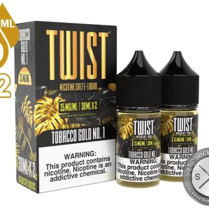 Tobacco Gold No. 1 by Twist Salt 60ml - Vape Product, Vape Product; NCDOR