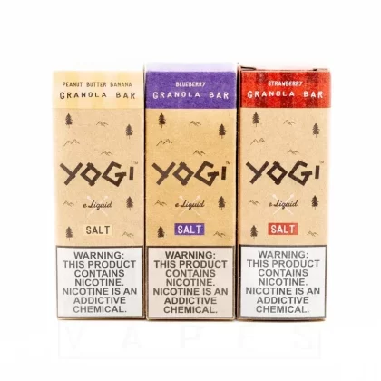 Yogi Salt - Vape Product, Vape Product; Blueberry Granola, Peanut Butter Banana Granola