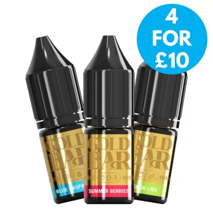 10mg (1%) Gold bar 10ml Nic Salt - Vape Co