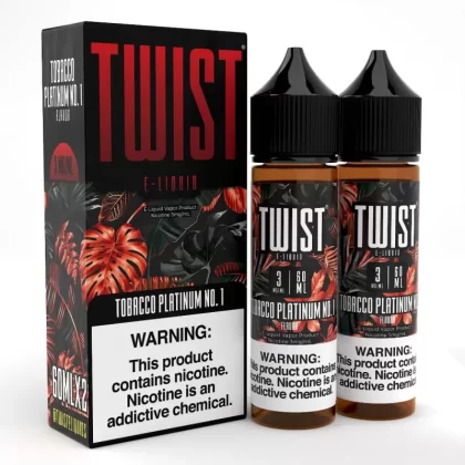 Twist e-Liquids Tobacco Platinum No. 1 eJuice - 120mL (2x60mL); Vape Product, Vape Product