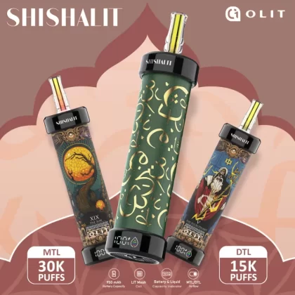 OLIT Shishalit 30K Disposable E-Hookah Device - 30000 Puffs - Tarot Edition / Watermelon Strawberry Bubblegum