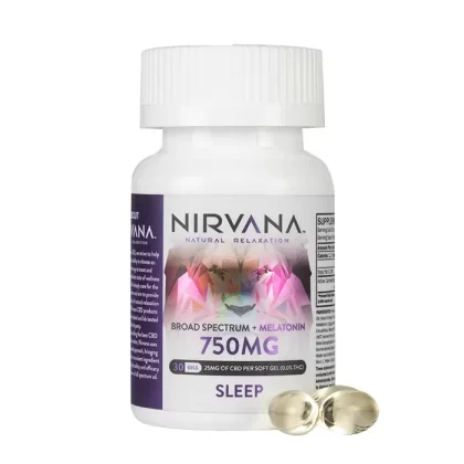 Nirvana CBD – CBD + Melatonin Softgels – 750mg