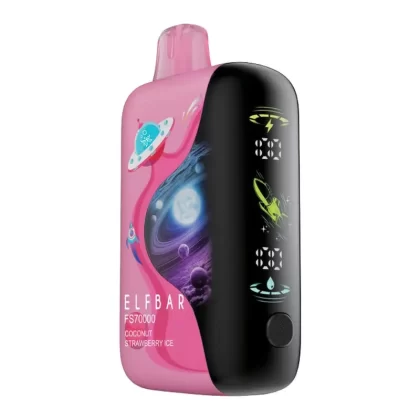 Elf Bar FS70K Disposable Vape Device – Coconut Strawberry Ice 20ml - Nicotine Strength#20mg/ml
