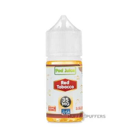 Pod Juice – Red Tobacco 30mL - Nicotine Strength#20mg>35mg>55mg