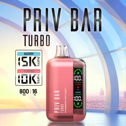 PRIV BAR Turbo Disposable Device - 15000 Puffs - Florida Lemonade