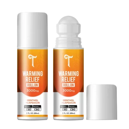 Tillmans Tranquils CBD Roll On + CBG – Muscle Relief Warming Gel - quantity#1 Bottle (69.99/bottle)>2 Bottles (60/bottle)>3 Bottles (50/bottle)