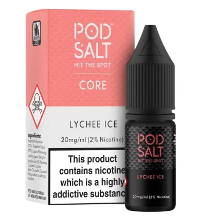 Lychee Ice – Pod Salt Nicotine Salt E Liquid – 10ml – TPD - Vapestorm Co