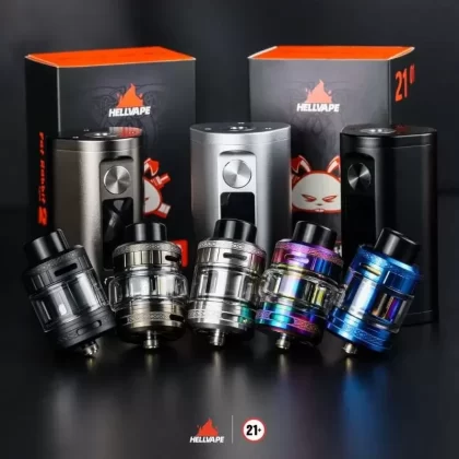 HellVape Fat Rabbit 2 Tank - Color#Blue>Gunmetal>Matte Black>Rainbow>Stainless Steel