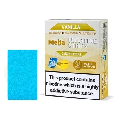 Melta Vanilla Nicotine Strips - Ecigpremium