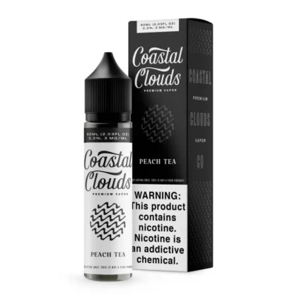 Peach Tea – Coastal Clouds – 60mL - Vape Product, Vape Product
