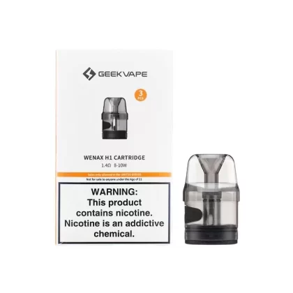 Geekvape Wenax H1 Replacement Pods – 3 Pack - Pod#0.7 Ohm (16-19W)>1.4 Ohm (8-10W)