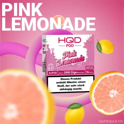 HQD Cirak 2 Pods – Pink Lemonade - HQD Cirak / Nein / 2ml / 18mg/ml