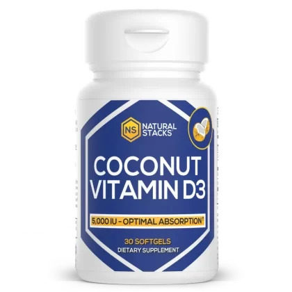 Vitamin D3 w/ Organic Coconut Oil - Quantity#Single Bottle - Save 5.00!
