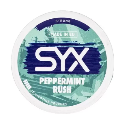Peppermint Rush Nicotine Pouches by SYX