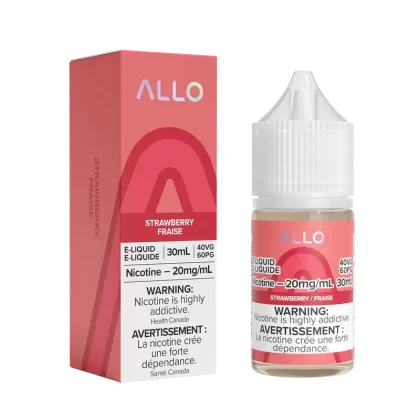 ALLO E-Liquid – Strawberry – 30 ML – Salt Nic - Nicotine#20 MG