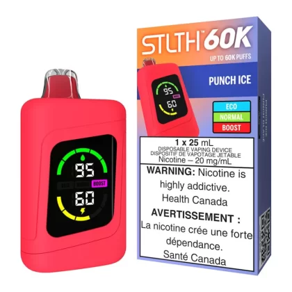 STLTH 60K Disposable Vape Device - Punch Ice - 20mg/ml