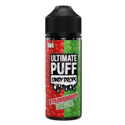Ultimate Puff Candy Drops Strawberry Melon 100ml Shortfill E-Liquid - Ecigpremium