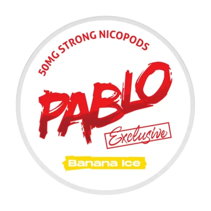 Banana Ice Pablo Nicotine Pouches - 50mg - Vape Product (BBBD28)