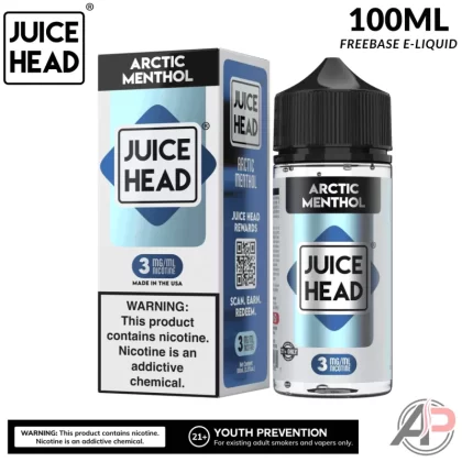 Juice Head Arctic Menthol E-Liquid 100mL - Vape Product, Vape Product