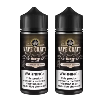Vape Craft Strawberry Ice Cream 2 Bottle Bundle - Vape Product, Vape Product (FFA95A)