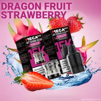 MEGABAR GT15000 Prefilled Pods – Dragon Fruit Strawberry (2+10ml)